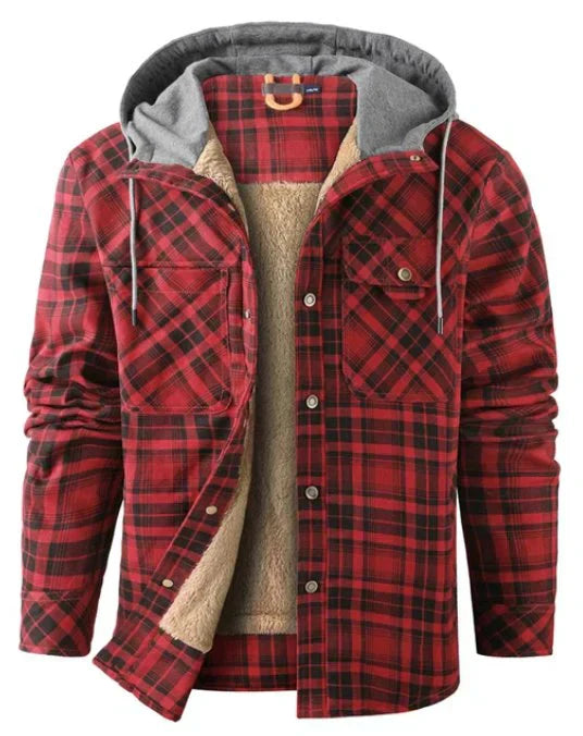 Herren Outdoorjacke kariert mit Isolierung & wasserabweisender Beschichtung – Ragnar