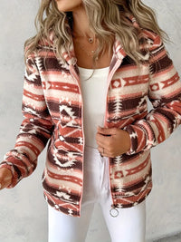 Damen Teddy-Weste mit Aztekenmuster – Nayeli