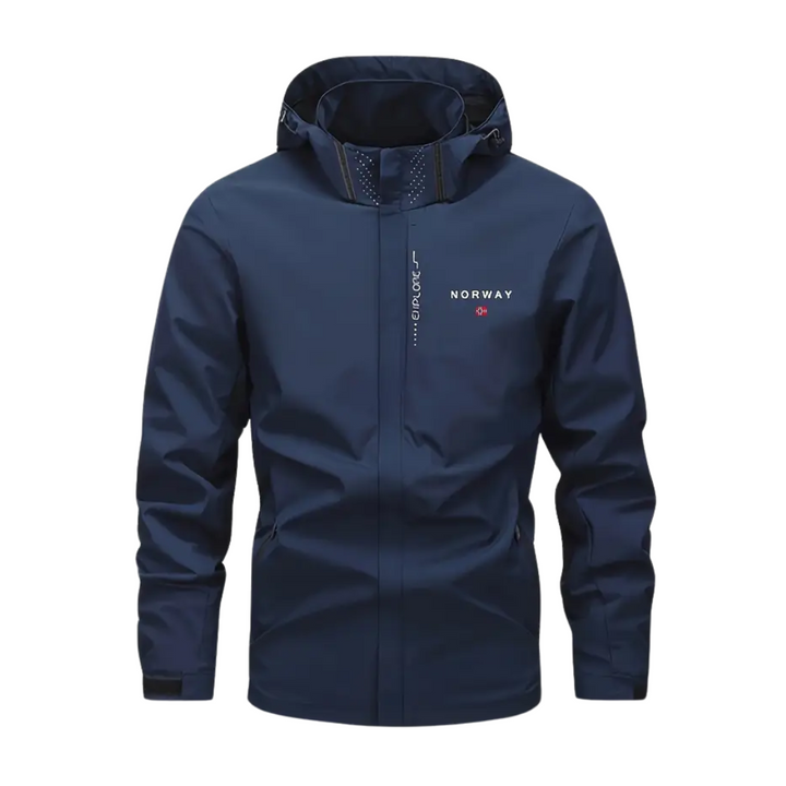 Herren Outdoorjacke leicht & atmungsaktiv mit abnehmbarer Kapuze – Elian