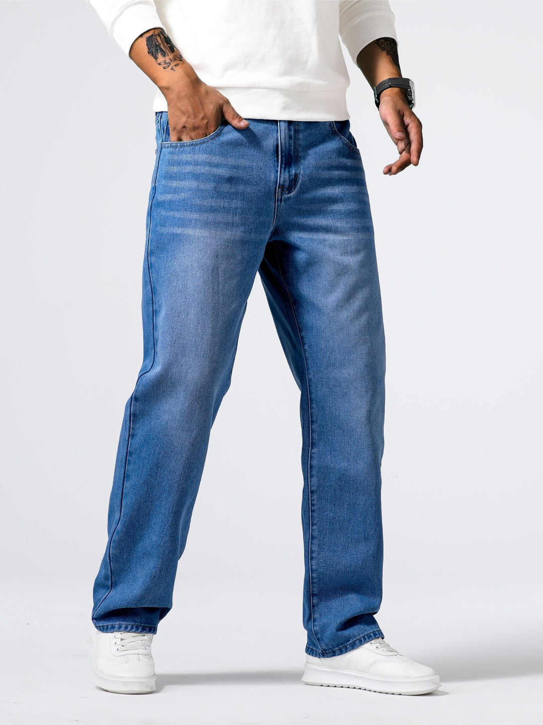 Casual Street Style Herrenjeans – Mailand