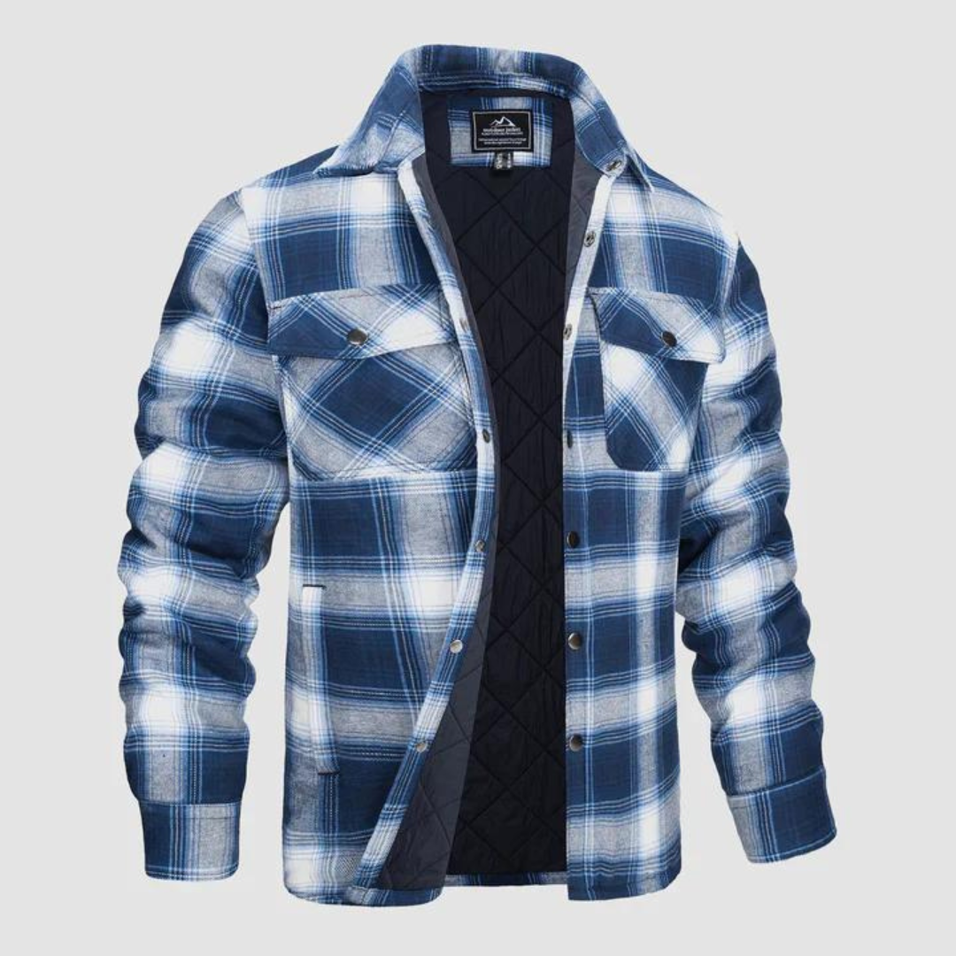 Herren Holzfällerjacke kariert mit warmer Fütterung – Magnus