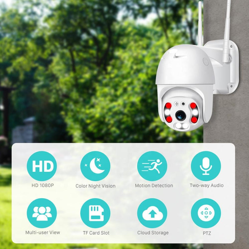 Drahtlose Außenüberwachungskamera mit WiFi – SecureView 360