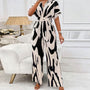 Sommerlicher Print-Jumpsuit mit V-Ausschnitt – Noemi