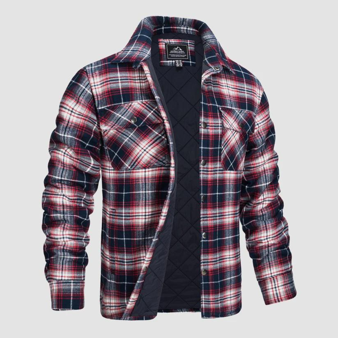 Herren Holzfällerjacke kariert mit warmer Fütterung – Magnus