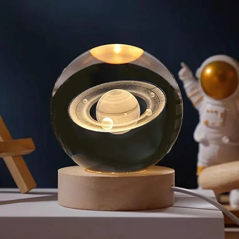 3D-Engravierte Kristallkugel - Celestia