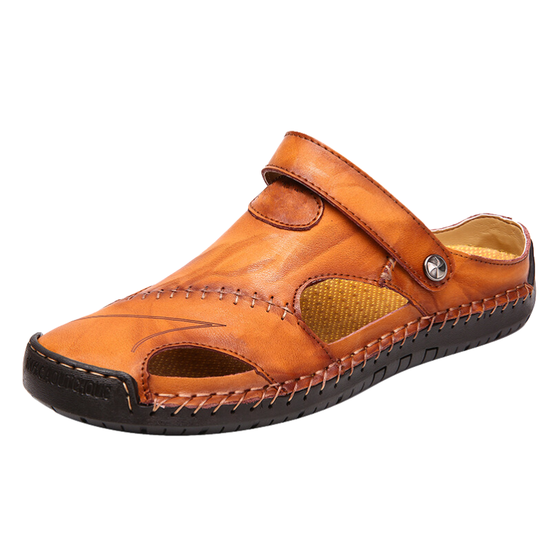 Orthopädische Herren-Ledersandalen – Marco