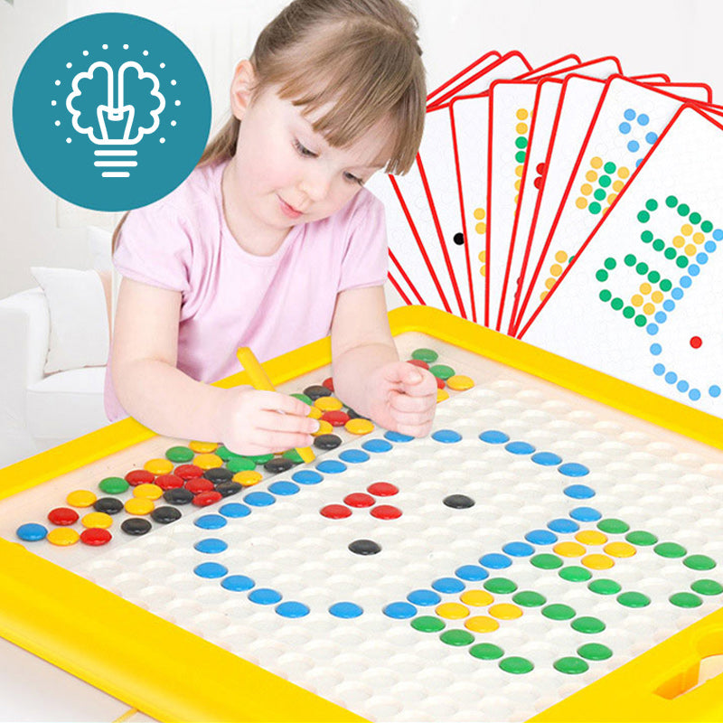 Magnetische Zeichenplatte mit Perlen - MagniDots