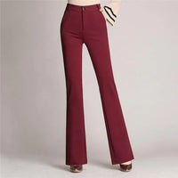 Schlank ausgestellte High-Waist-Hose – Mila