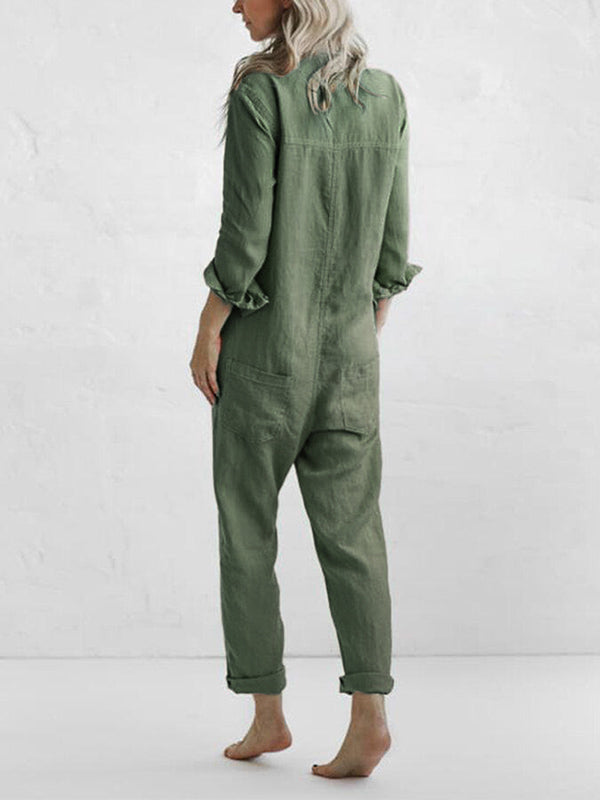 Lässiger Jumpsuit – Liv | 100% Baumwolle, mit praktischen Taschen
