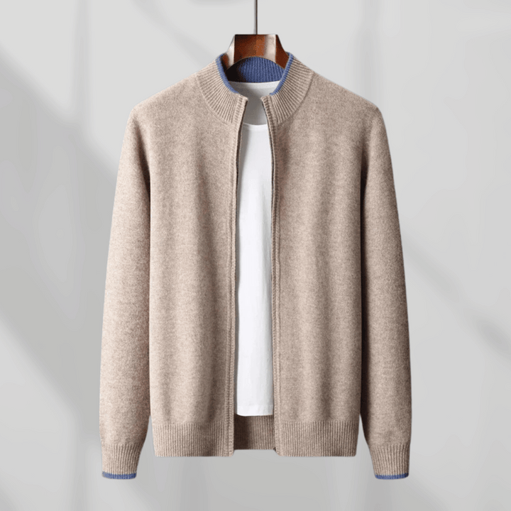 Herren Kaschmir-Zip-Jacke – Laurent