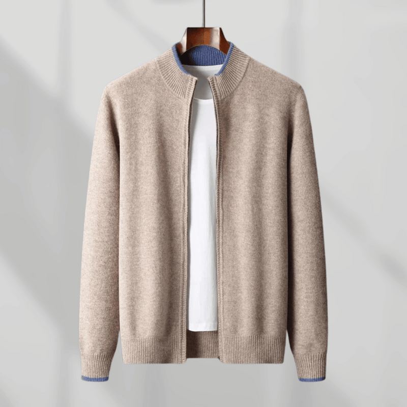 Herren Kaschmir-Zip-Jacke – Laurent