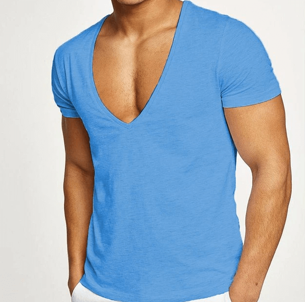 Lässiges & Figurbetontes Herren V-Ausschnitt T-Shirt – Jonas