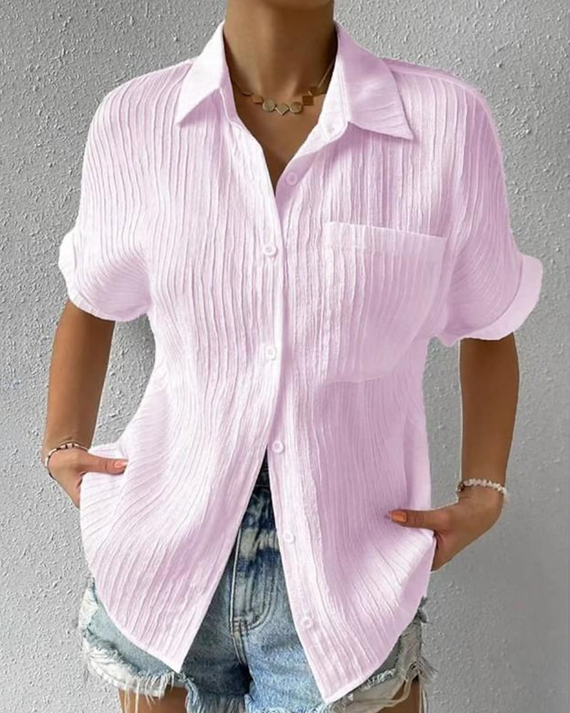 Stilvolle Bluse mit kurzen Ärmeln – Elena