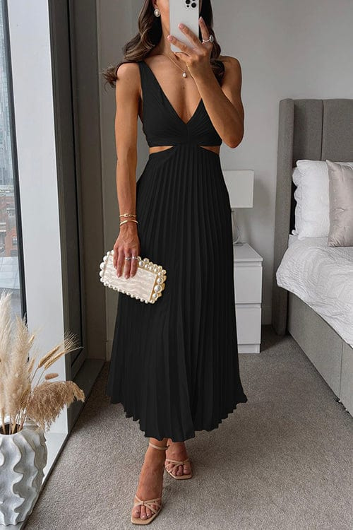 Elegantes Plissiertes Kleid mit Figurschmeichelnder Passform – Emilie