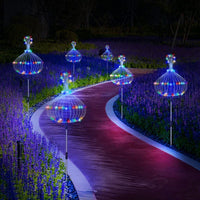 Wasserdichte Solar-Gartenlampe mit Feuerwerkeffekt – SparkGlow
