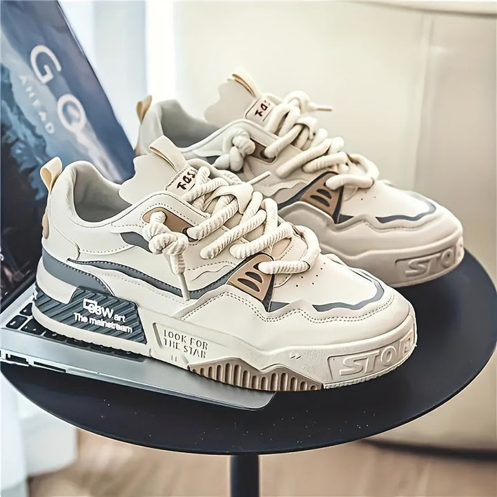 Zapatillas chunky de streetwear para hombre con suela con dibujo y acolchado cómodo – Kairo
