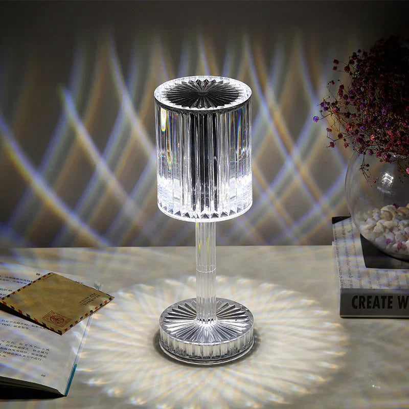 Dimmbarer Kristall-Tischlampe mit Moderner Beleuchtung – Seraphine