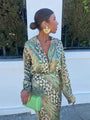 Buntes Sommerkleid mit Luxusmuster - Elena