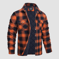 Herren Holzfällerjacke kariert mit warmer Fütterung – Magnus
