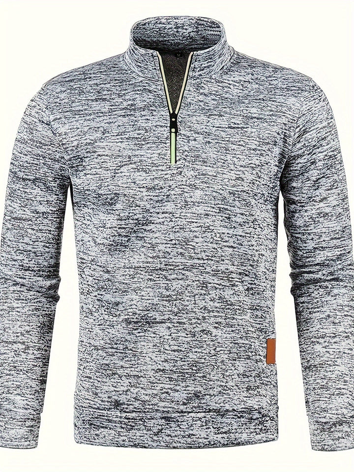 Herren Pullover mit Hals-Reißverschluss für Herbst & Winter – Matteo