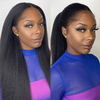 Schwarze HD Lace Perücke mit Lockenrand – Imani