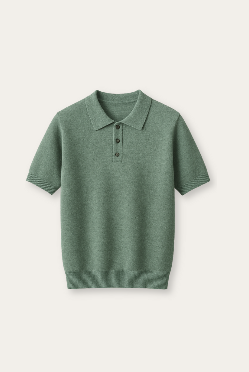 Stylish Men's Polo Made from Cashmere Merino Wool – Eliano