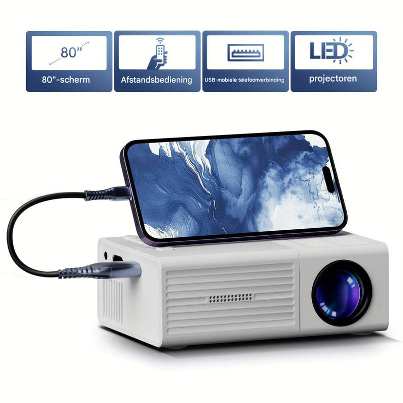Ultra-Helldichter Mini-Projektor (3000 Lumen) - LumoBeam