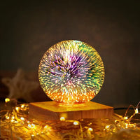 Kristallkugellampe mit 3D-Feuerwerkeffekt - StarburstGlow