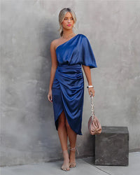 Trendige Seidenfestkleid - Celina