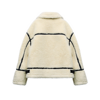 Teddy-Pilotenjacke – Dilara | Trendig, Warm, Oversized & Stilvoll!