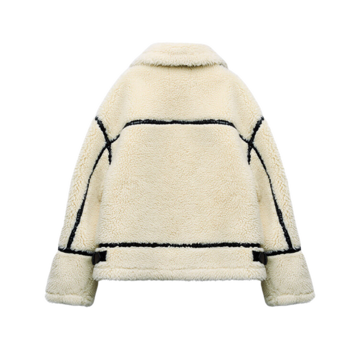 Teddy-Pilotenjacke – Dilara | Trendig, Warm, Oversized & Stilvoll!