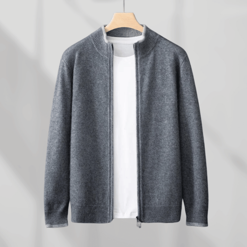 Herren Kaschmir-Zip-Jacke – Laurent