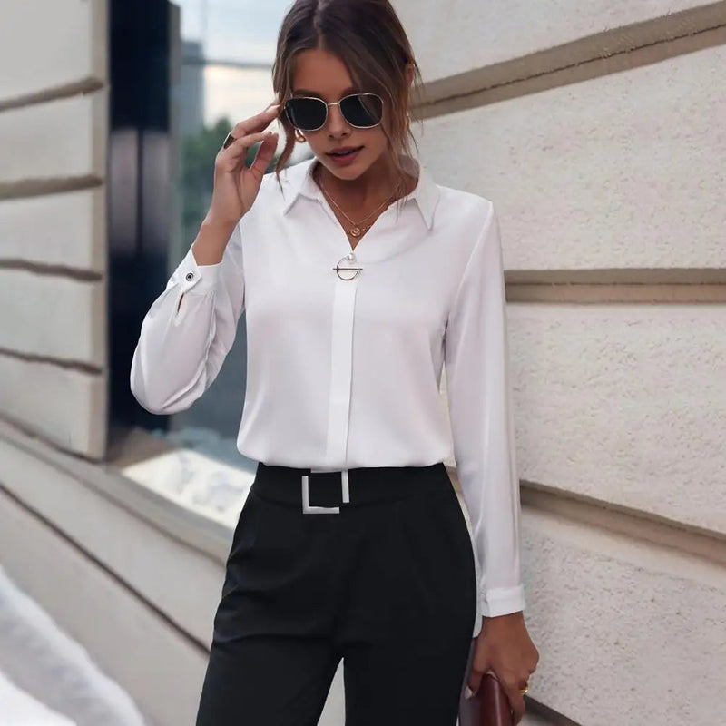Elegante Chiffonbluse für Damen – Amélie