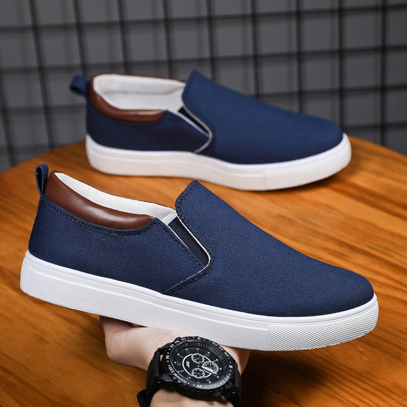 Slip-On-Herrenschuhe aus Canvas – Lennard