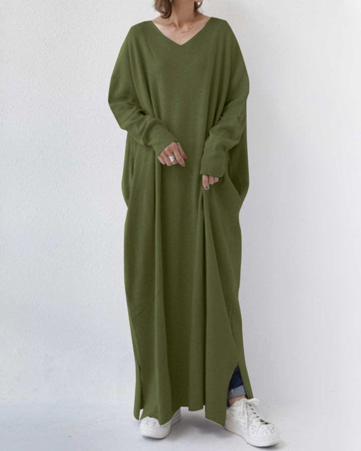 Sommerliches Maxikleid aus Baumwoll-Leinen-Mix – Sorella