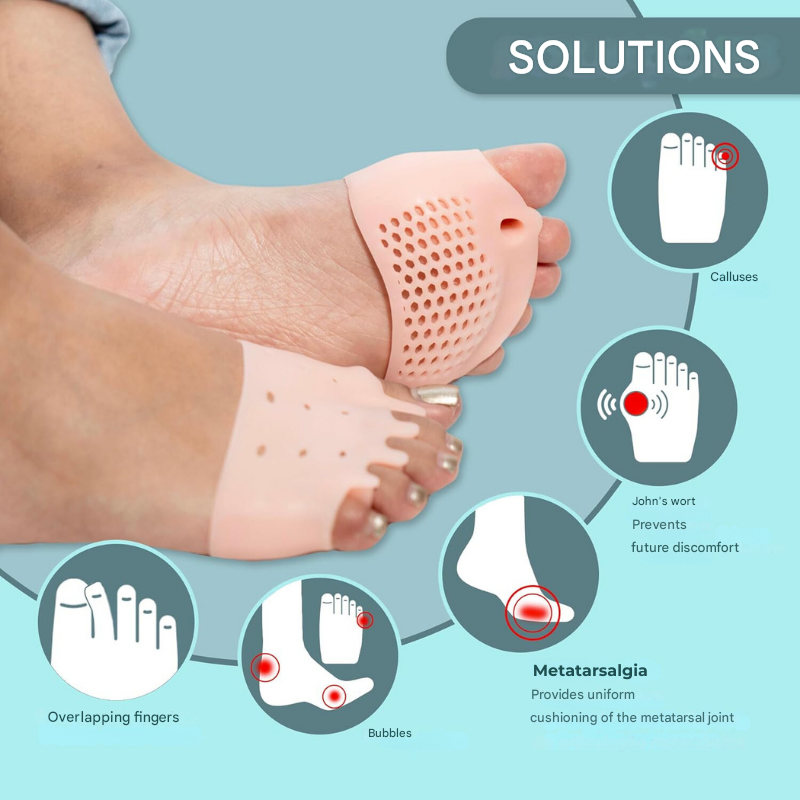 Therapeutische Zehenspreizer mit Kissenpads – Podiora