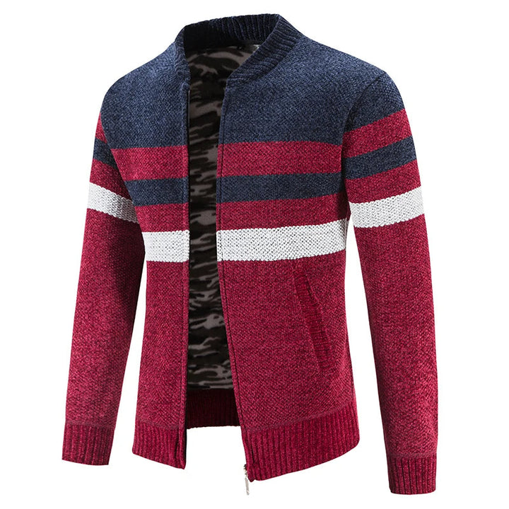Herren Gestreifter Herbstpullover – Tobias