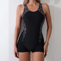 Damen Badeanzug mit grafischem Print – Valentina