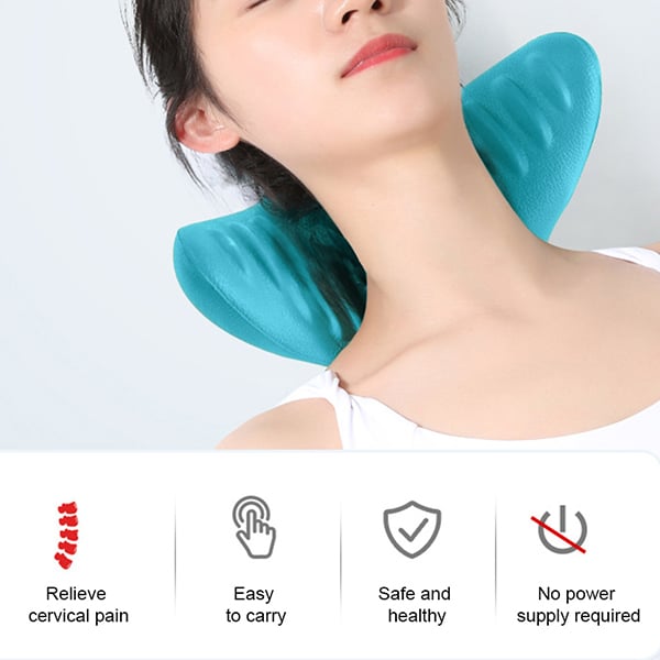 Ergonomisches Nackenmassagekissen ohne Strom – NeckEase Stretch