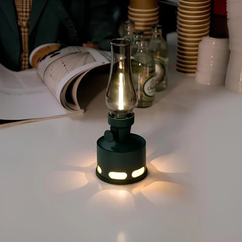 Wiederaufladbare Vintage LED Laterne - LumaLantern