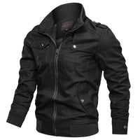 Herren Sommerjacke mit Kragen und Motorrad-Look – Vince