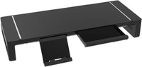 Höhenverstellbarer Monitorständer mit Schublade – Stravon