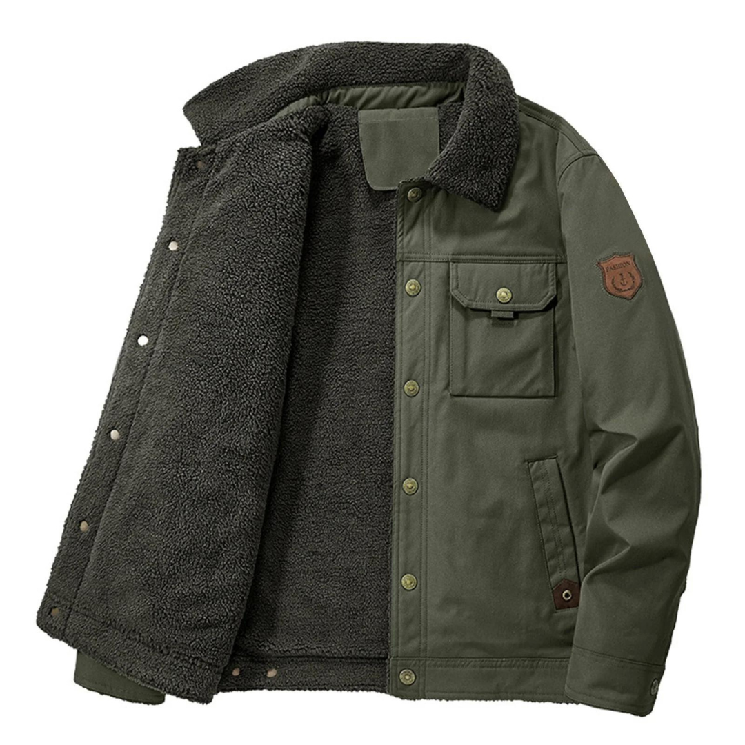 Herren Gelegte Outdoor Winterjacke – Gefüttert mit Wollinnenfutter – Danny