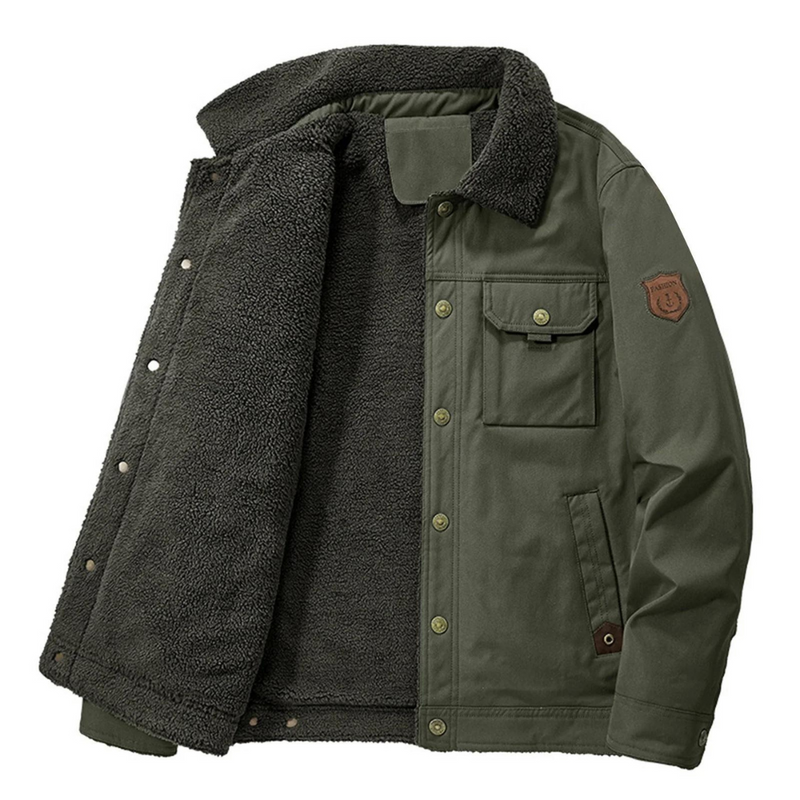 Herren Gelegte Outdoor Winterjacke – Gefüttert mit Wollinnenfutter – Danny