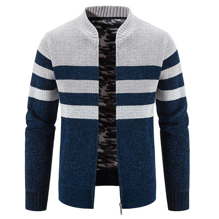 Herren Gestreifter Herbstpullover – Tobias