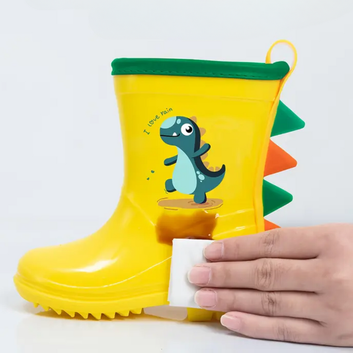 Bunte Kinder Gummistiefel mit Tiermotiven – Leo