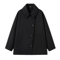 Damen Übergangsjacke im Oversized Look mit Knopfverschluss – Selina
