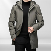 Klassische Herren Kapuzenjacke mit Entendaunenfüllung – Matteo