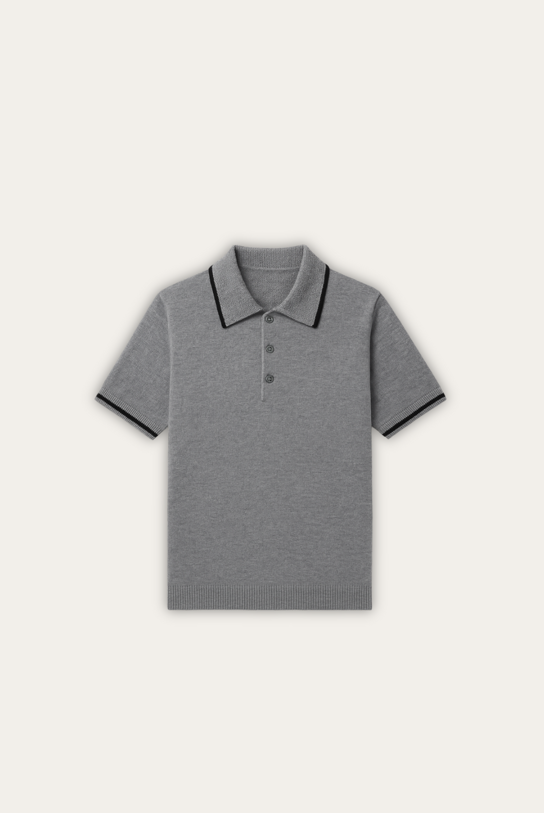 Stilfuld herrepolo i kashmir-merinould – Renzo