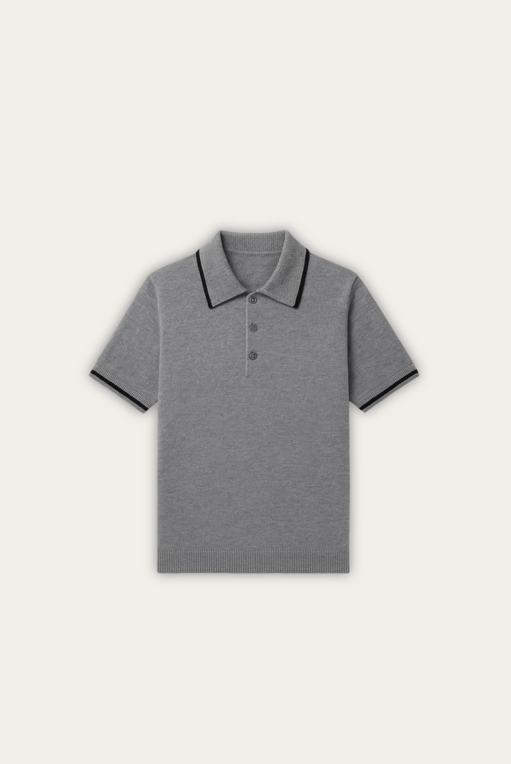 Stilfuld herrepolo i kashmir-merinould – Renzo